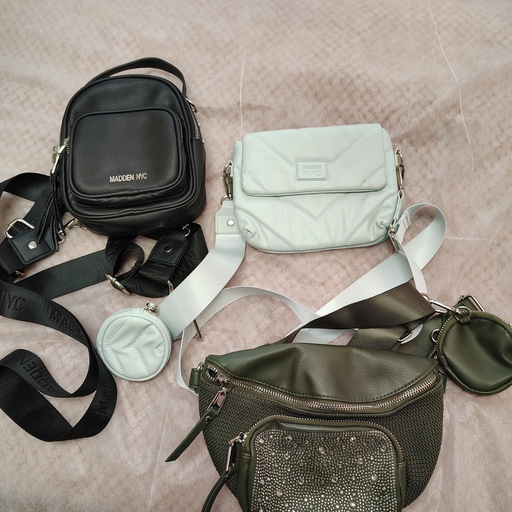 Madden NYC Crossbody Bag Mini Backpack Lot